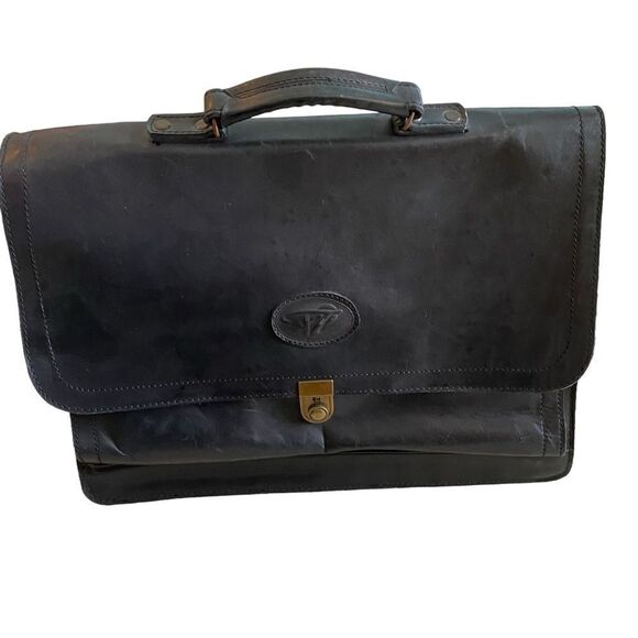 Handmade Mexican Leather Briefcase - Picture 2 of 15